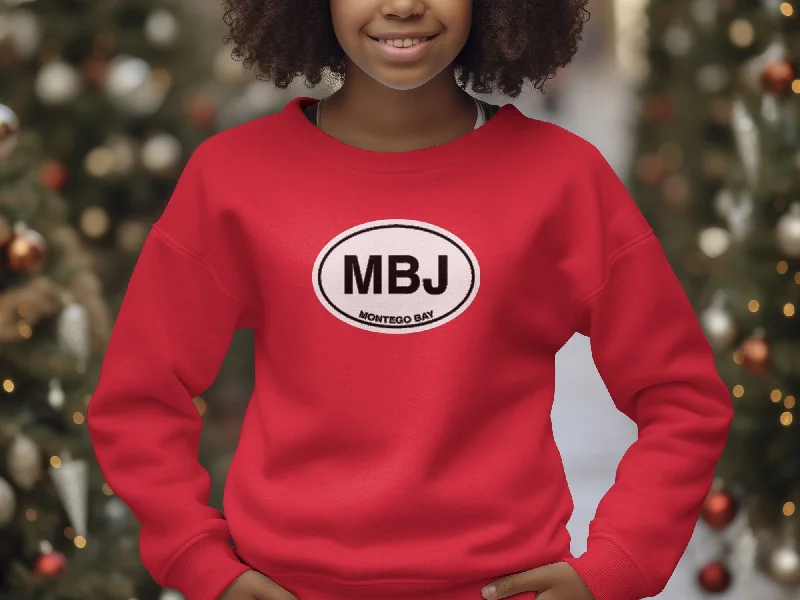 Montego Bay Youth Sweatshirts for Jamaican Beach Adventures