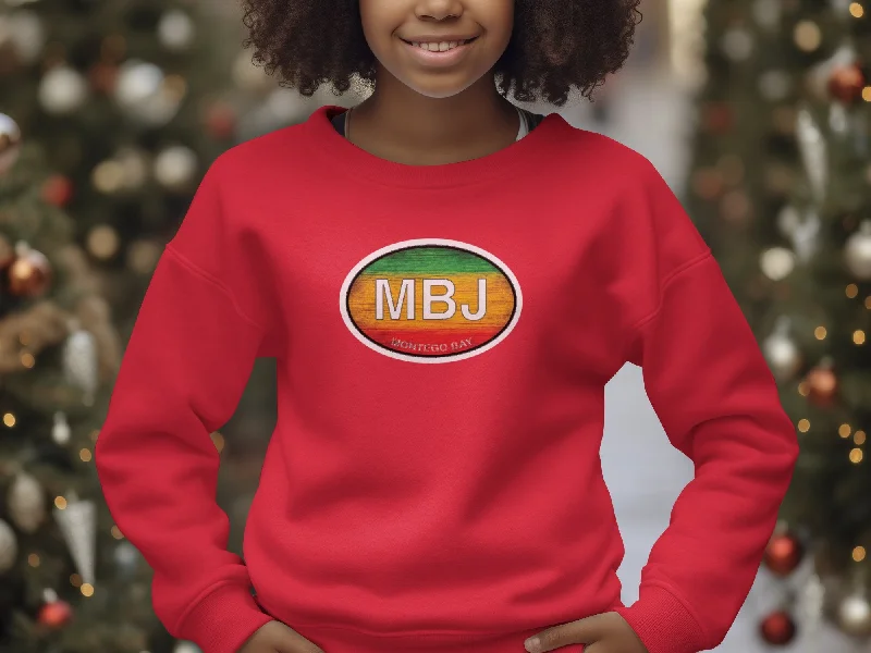 Montego Bay Youth Sweatshirts for Jamaican Beach Adventures