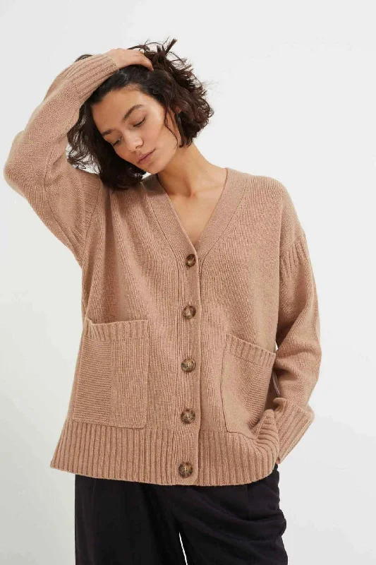 Camel Merino Cardigan