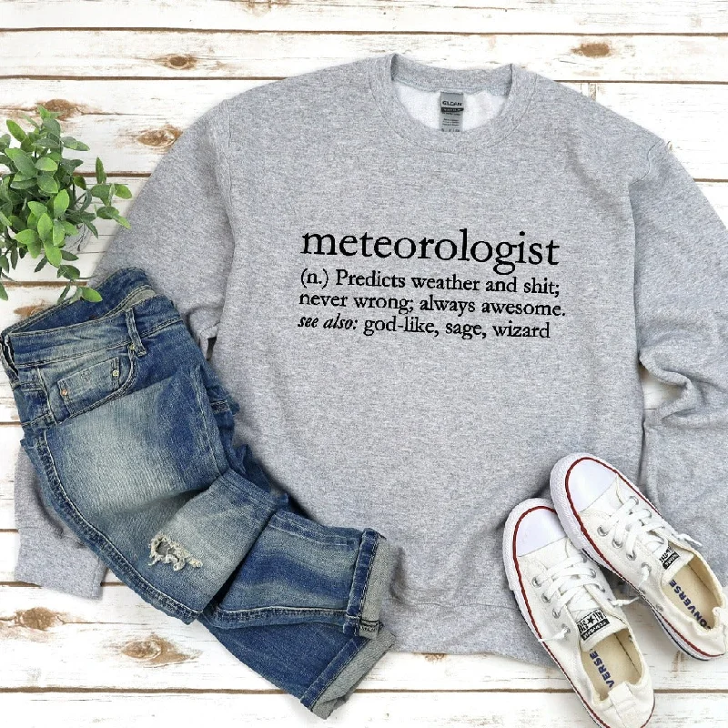 Meteorologist Definition Sweatshirt, Funny Gift for Meteorologist, Weather Shirt, Meteorology Student Sweater