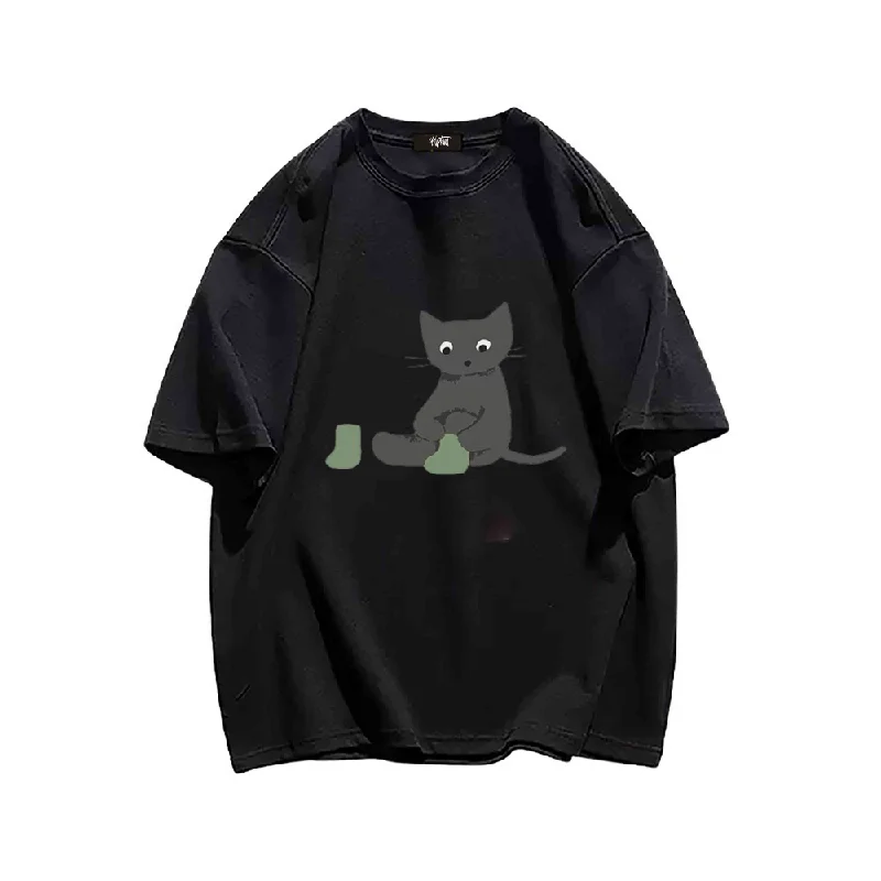 “Kitten cartoon design summer” T-shirt