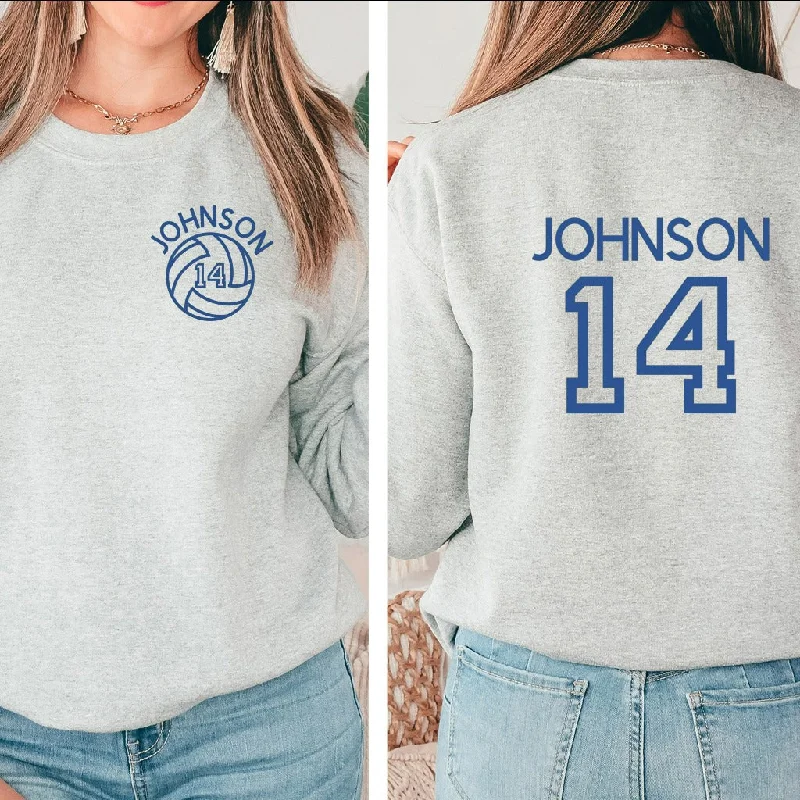 Personalized Volleyball Sweatshirt, Volleyball Mom Crewneck, Gift for Volleyball Mom, Fan Shirts