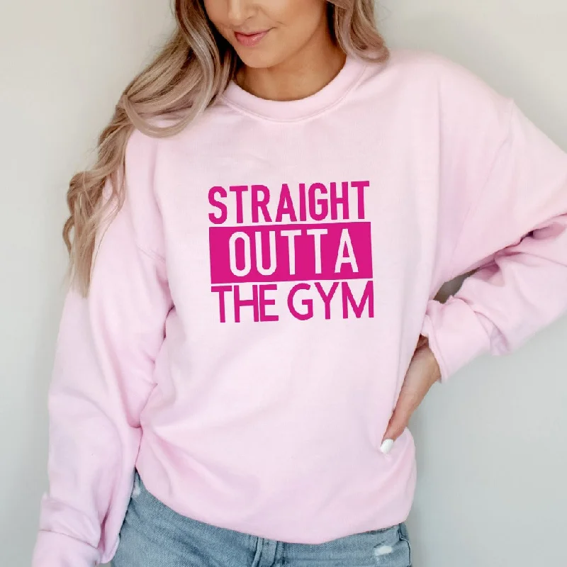 Straight Outta the Gym Sweatshirt, Workout and Fitness Crewneck, Weightlifting Shirt, Crossfit Shirt