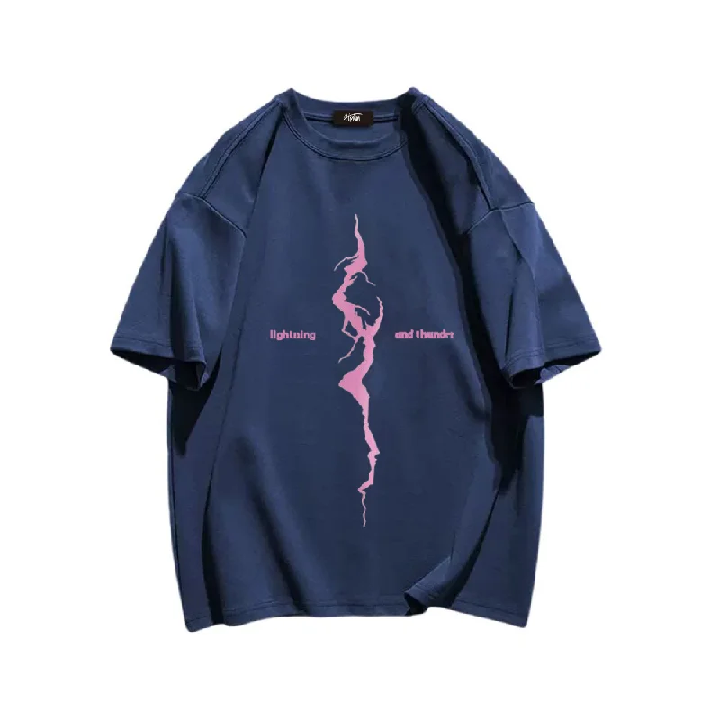 “Vertical Thunder Pattern” T-shirt