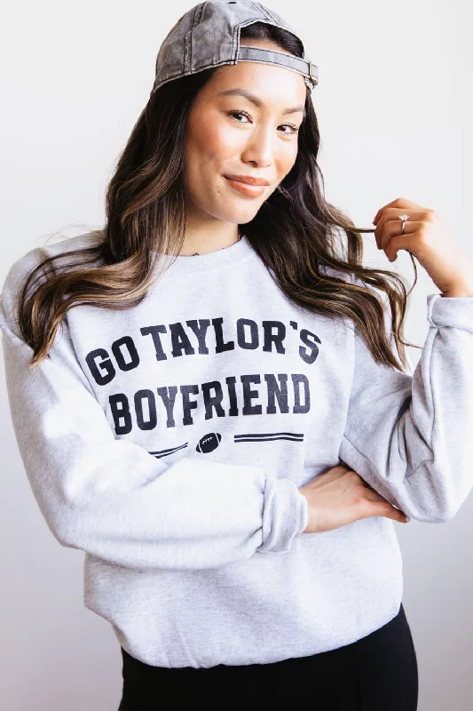 Go Taylor’s Boyfriend Sweatshirt for Women in Ash Grey | SS-BOYFRIEND-ASH