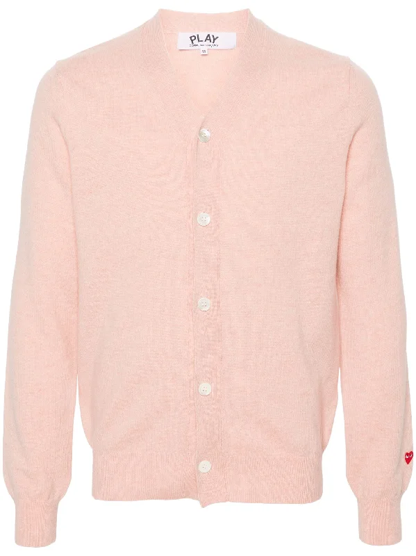 Unisex Knit Cardigan - Light Pink