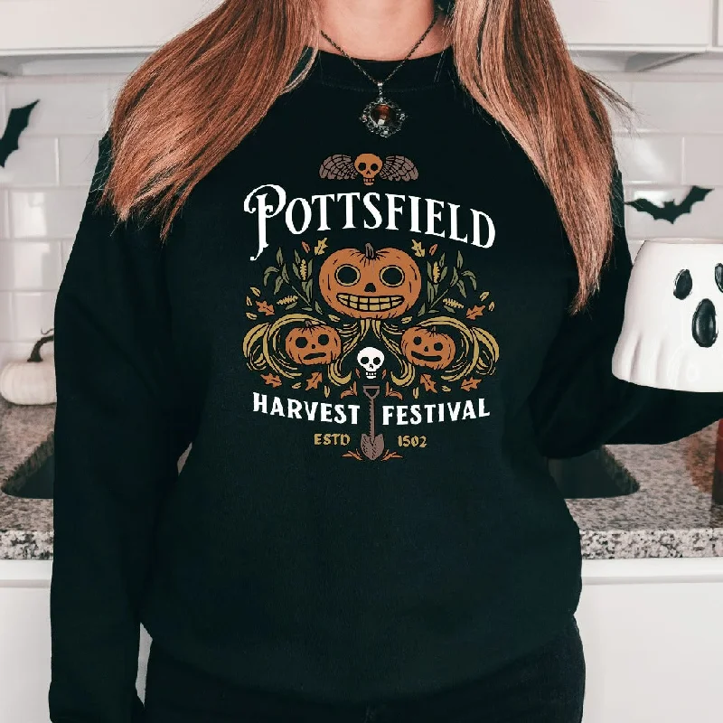 Pottsfield Harvest Festival Sweatshirt, Autumn Crewneck, Autumn Harvest Sweater, Halloween Sweatshirt