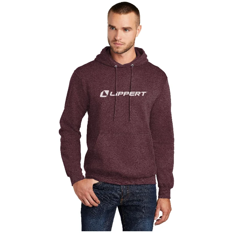 Hoodie - Heathered Maroon