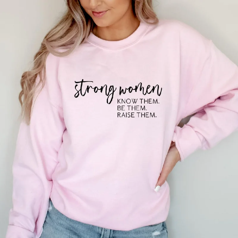 Strong Women Crewneck Sweatshirt, Women's Empowerment Sweatshirt, Gift for Her