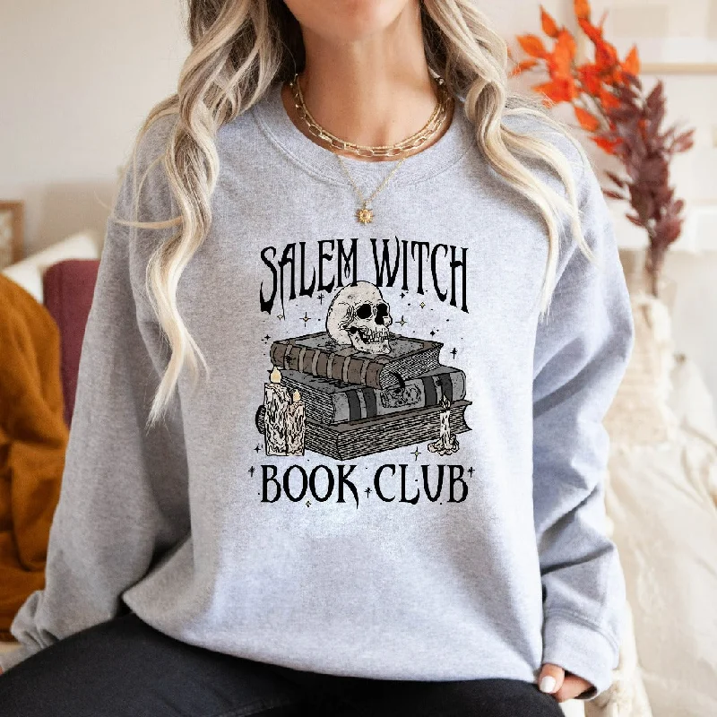 Salem Witch Book Club Sweatshirt, Bookish Halloween Crewneck, Spooky Book Lover Sweater