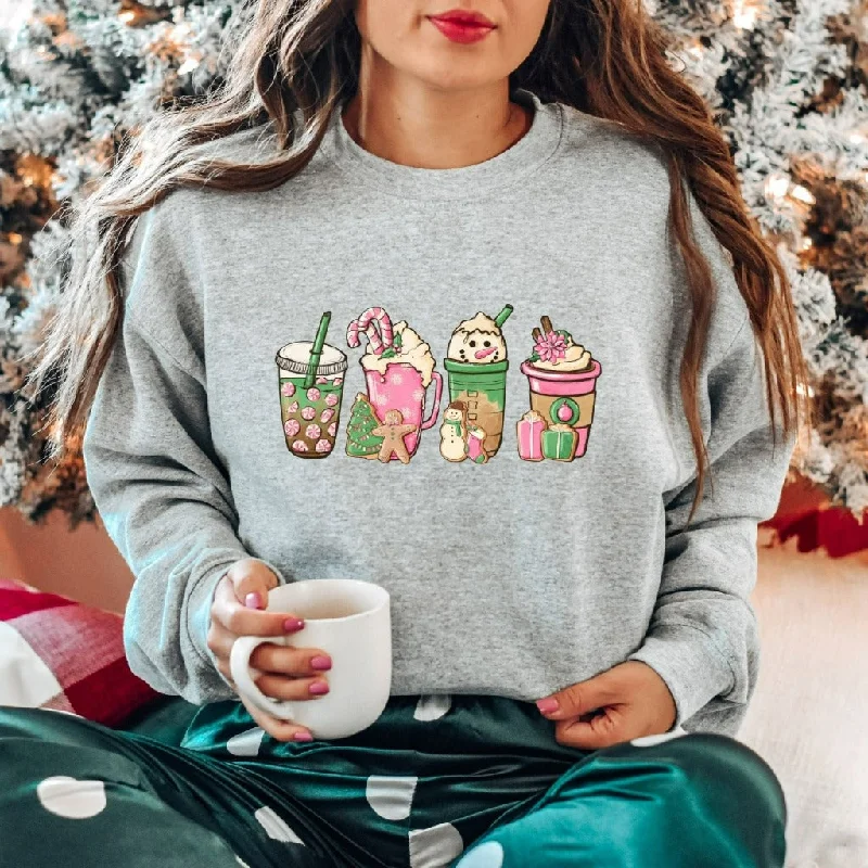 Christmas Coffee Sweatshirt, Christmas Crewneck, Christmas Shirt, Coffee Lover Gift, Latte Coffee Lover