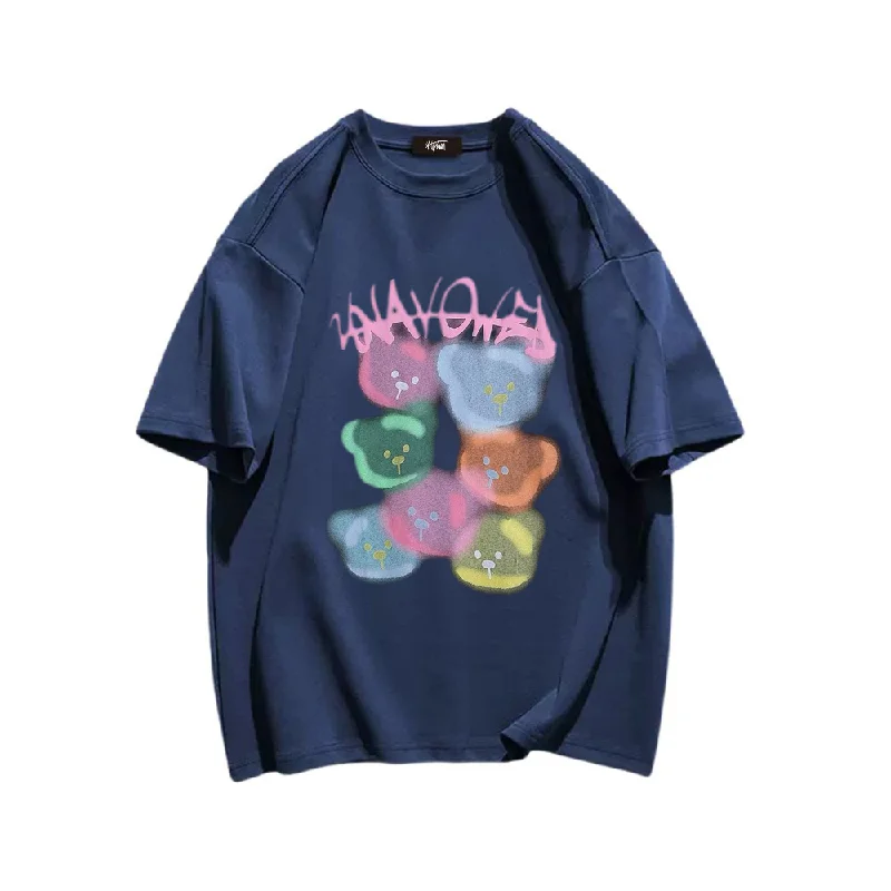 “Colorful Bubble Bear” T-shirt