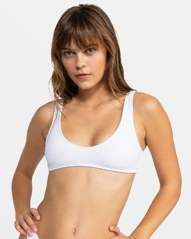 Aruba Bralette Bikini Top - Bright White