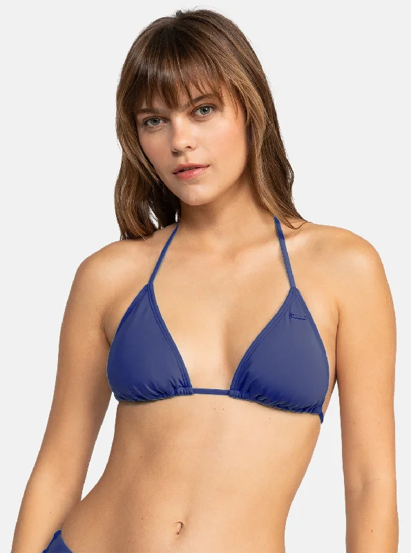 Beach Classics Tiki Triangle Bikini Top - Mood Indigo