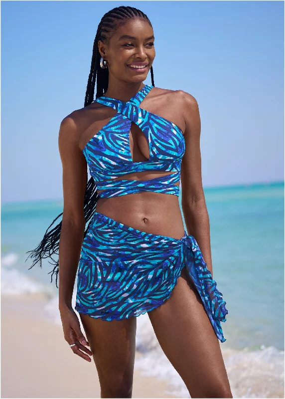 Savage Wrap Bikini Top - Sea Bliss