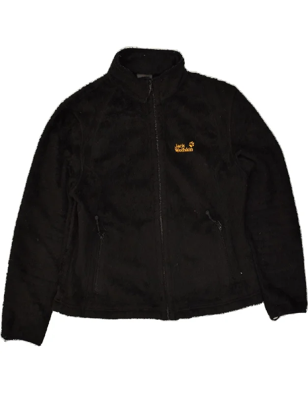 JACK WOLFSKIN Womens Fleece Jacket UK 18 XL Black