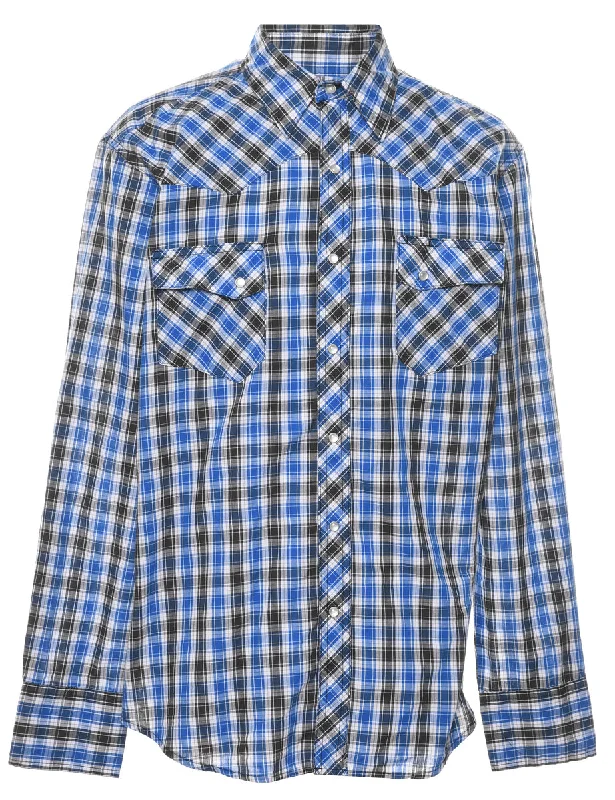 Wrangler Checked Western Shirt - L