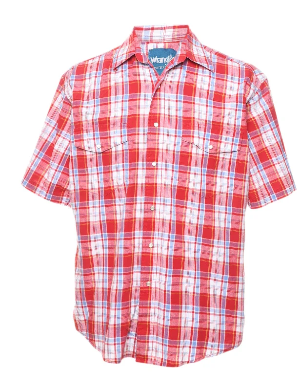 Wrangler Checked Western Shirt - M