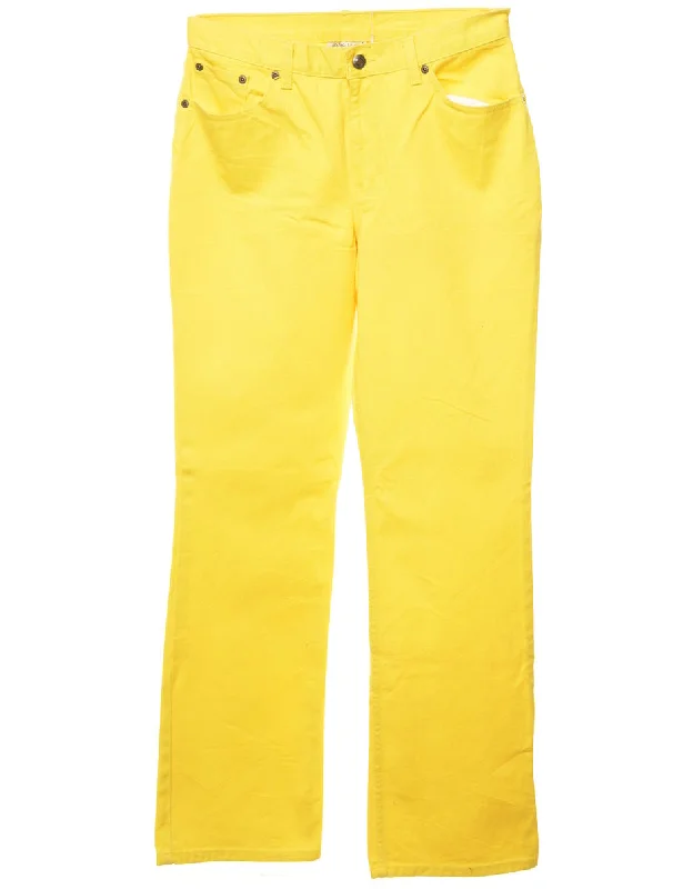 Yellow Straight Fit Jeans - W28 L32