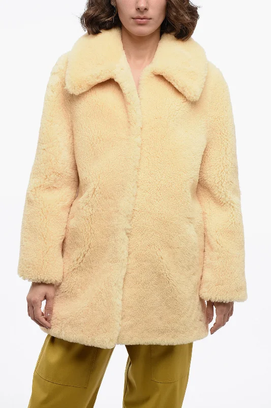 Ami Alexandre Mattiussi Fur Coat With Hook Closure M Standard Size