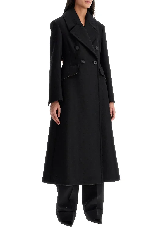 Max Mara Atelier Wool And Cashmere Redingote Coat In