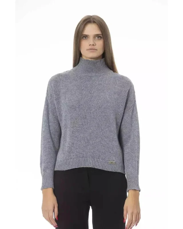 Baldinini Trend Women's Gray Viscose Sweater - M