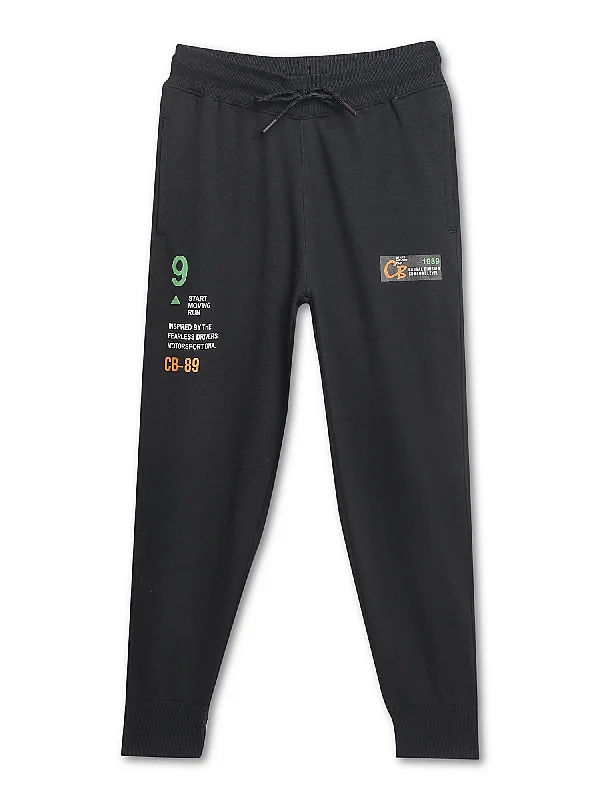 Boys Navy Blue Track Pant