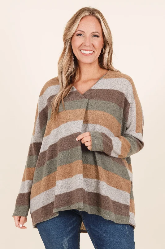 Live Your Life Girl Sweater, Olive