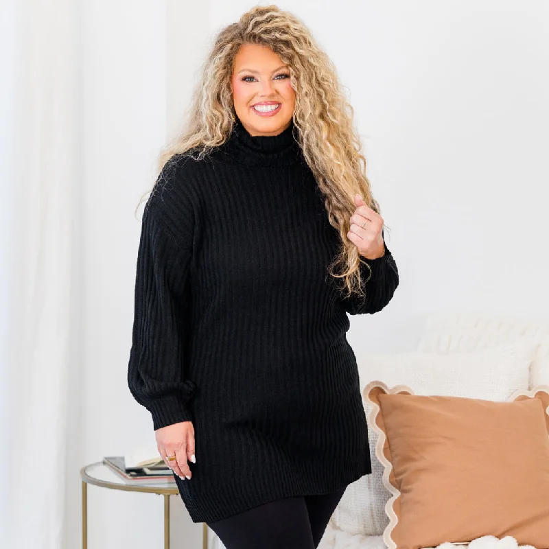 Snuggle With You Sweater, Black